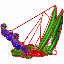 Boats Embroidery Design 1 Boats Embroidery Design 1